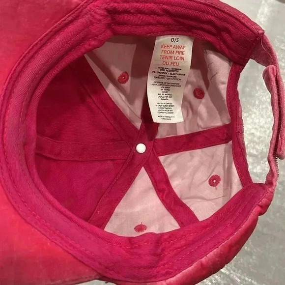 [O/S]Hatley Pink Velvet social  Butterfly Embroidered Sequins Hat - Picture 5 of 5